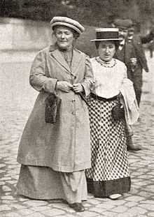 Clara Zetkin y Rosa Luxemburgo en 1910.